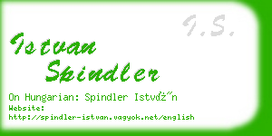 istvan spindler business card